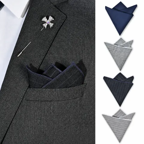 Heren Wol Borstzakdoek Zakelijk Formeel Pak Doek Effen Kleur Gestreipt Gentleman Bruiloft Zakdoek Accessoires