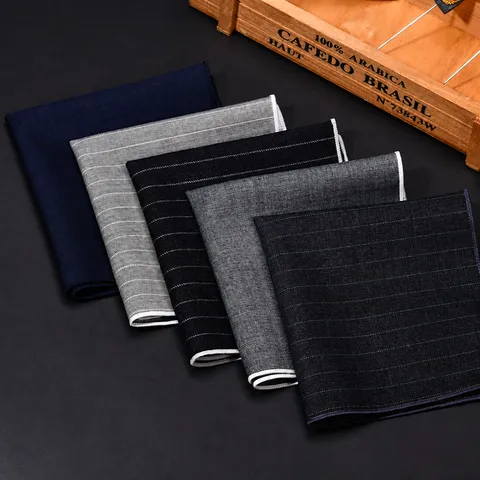 Heren Wol Borstzakdoek Zakelijk Formeel Pak Doek Effen Kleur Gestreipt Gentleman Bruiloft Zakdoek Accessoires
