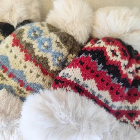 Donne Inverno Ispessito Caldo Peluche Cappello Lavorato A Maglia Sciarpa Set Carino Orso Orecchio Pom Pom Berretto Cappello Antivento Freddo
