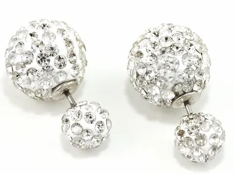 Embouts de Boucles d'Oreilles Balle en Aluminium Accessoires de Bijoux DIY