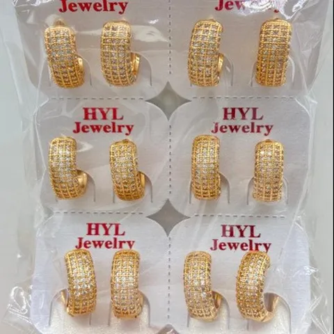Modieuze Vergulde Koperen Geometrische Creolen Luxe Strass Oorknopjes Voor Dames Dagelijkse Feest Sieraden Cadeau