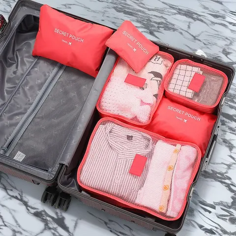 Reis Opbergtas Waterdicht Oxford Doek Inpakblokjes Voor Kleding Bagage Organizer Draagbare Reisaccessoires
