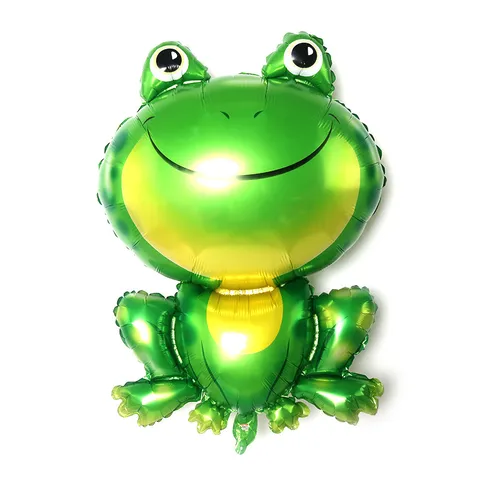 Large Frog Aluminum Foil Balloon Cartoon Animal Inflatable Helium Balloon For Children Birthday Party Festival Decoration