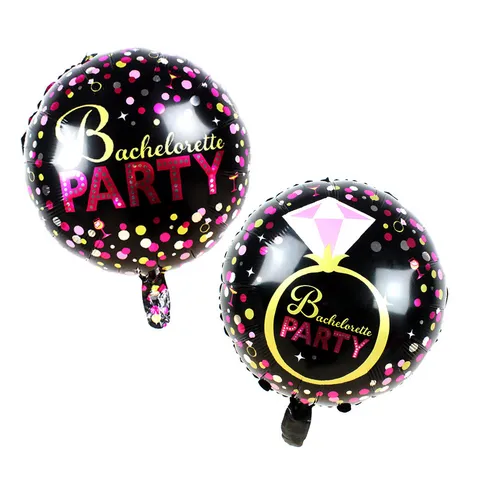 Ronde Aluminiumfolie Ballon Vrijgezellenfeest Make-up Lipstick Thema Verjaardag Feest Viering Decoratie Ballon