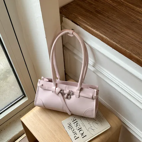 Borsa Sottobraccio Design Di Nicchia Coreano Donna Vintage Moda Tote Lavoro Borsa a Tracolla in Pelle PU Borsa Retrò