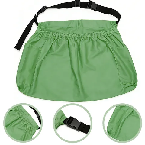 Canvas Fruit Picking Apron Large Capacity Garden Harvest Apron Waterproof Vegetable Gathering Apron Work Apron