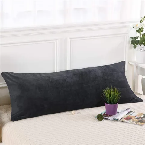 Polyester Solid Color Nordic Style Decorative Body Pillow Cover For Bedroom Living Room