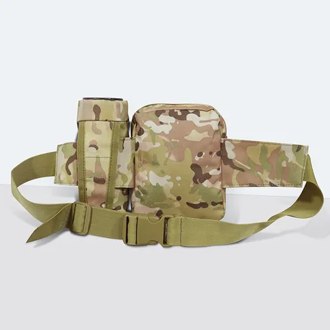 Outdoor Wasserdichter Lauf Sport Bauchtasche Multifunktional Flasche Taktische Camouflage Gürteltasche Für Herren