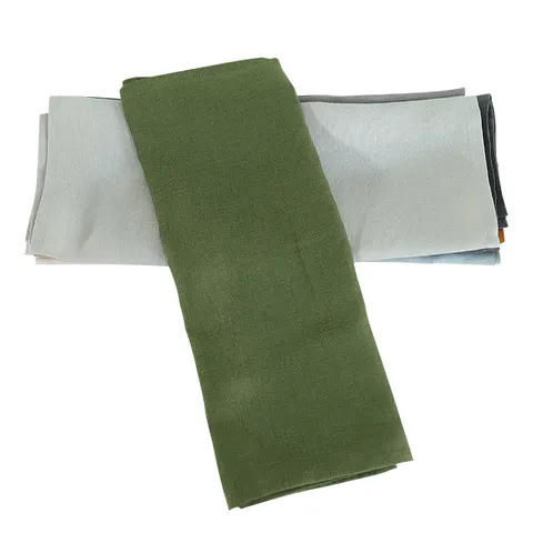 Pure Linen Napkin Cloth Solid Color Square Table Napkins For Hotel Western Restaurant Home Table Decor