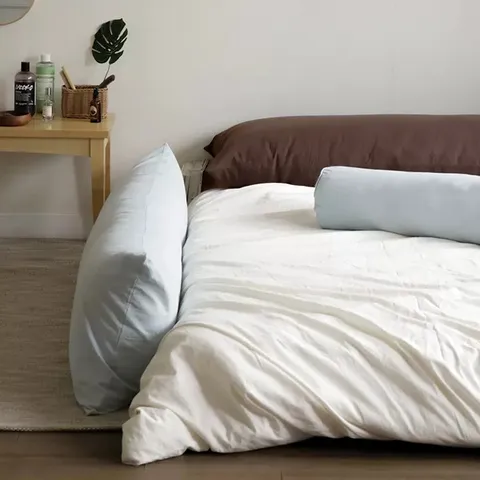 Ins Long Coussin de Lit Corps Doux Amovible Lavable Coton Coussin Long Pour Chambre Salon