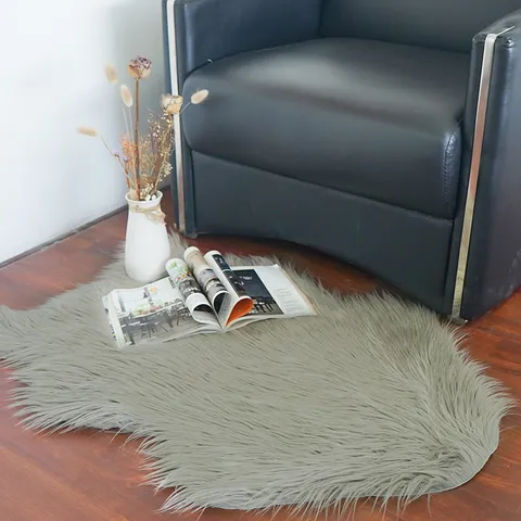 Faux Sheepskin Rug Soft Fluffy Plush Bedside Carpet Nordic Living Room Sofa Chair Bay Window Floor Mat Home Decor