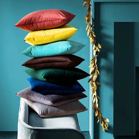 Moderne effen fluwelen kussensloop Zachte vierkante kussensloop voor woonkamer bank bed huisdecoratie