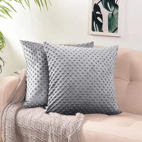 Minimalistisch Blasen Samt Kissenbezug Weich Einfarbig Dekoratives Kissen Für Wohnzimmer Sofa Bett