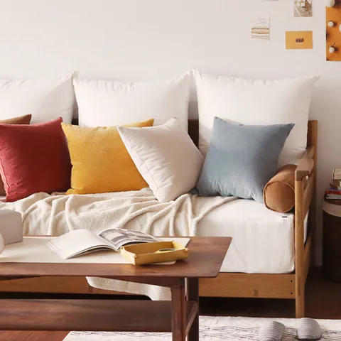 Fodera Per Cuscino Decorativa Morbida A Righe In Corduroy Minimalista Per Divano Letto Ufficio Decorazioni Per La Casa