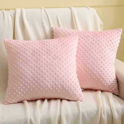 Nordischer Stil Einflarbig Blasenvlies Zierkissenbezug Wohnzimmer Sofa Kissenbezug Schlafzimmer Bett Rückenlehne Kissen
