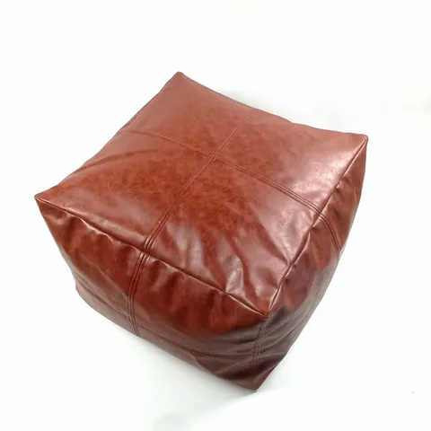 Minimalistischer Kunstleder Quadratischer Hocker Fussstütze Ottoman Bodenkissen Für Wohnzimmer Schlafzimmer Heimdekoration