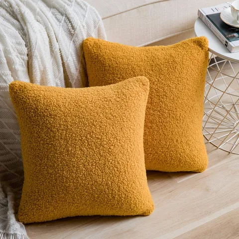 Noordelijk Teddy Fleece Vierkante Kussenhoes Kussenhoes Zacht Effen Kleur Fluweel Sierkussen Hoes Voor Bed Bank Huisdecoratie
