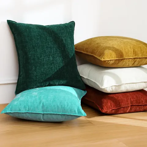 Verdikte Chenille Kussensloop Bank Kussen Bed Kussen Effen Kleur Noordelijke Stijl Woondecoratie Kussenhoes