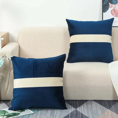 Moderne Verdickte Samt Gesteppte Zierkissenhülle Heim Sofa Kissen Dekorative Weiche Quadratische Kissenbezug