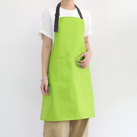 Tablier de Cuisine Imperméable Tablier à Bavette Réglable Avec Poches pour Restaurant Cuisine Cuisson Vêtements de Travail de Chef