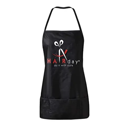 Waterproof Polyester Apron With Pocket Minimalist Solid Color Hairdressing Work Apron For Adults Kitchen Cooking