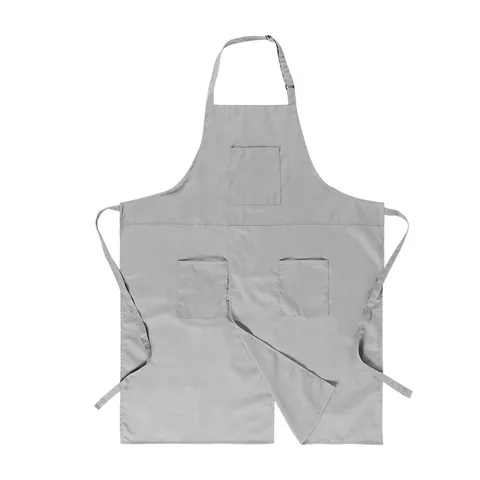 Halter Nacken Vorne Geteilt Polyester Baumwolle Arbeitsschürze Mit Taschen Für Töpferei Studio Restaurant Café Unisex