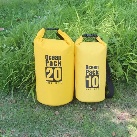 Outdoor Waterproof Dry Bag PVC Tarpaulin Floating Rafting Beach Swimming Waterproof Bucket Bag For Water Sports