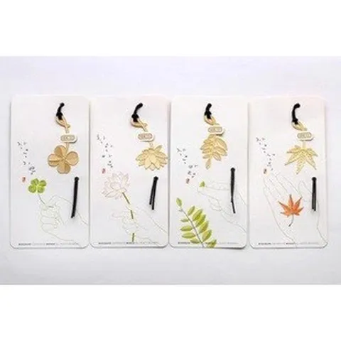 Elegant Metal Plant Bookmark Gold Hollow Leaf Bookmarks For Office School Reading Stationery Book Lover Gift