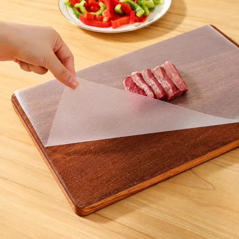 Disposable Cutting Board Mat Transparent Plastic Anti Slip Chopping Board Paper Roll For Kitchen Fruit Vegetable Prep