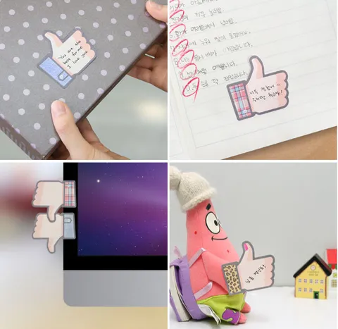 Creative Thumb Shape Memo Pads Cute Sticky Notes Portable Sticky Notes For Office School Supplies Daily Reminders