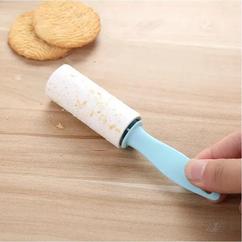 Portable Lint Roller Sticky Hair Removal Brush Plastic Dust Cleaner For Clothes