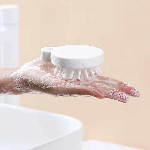 Brosse à Shampooing Masseur de Cuir Chevelu en Silicone Style Japonais Outil de Massage de Tête pour Lavage de Cheveux Salle de Bains