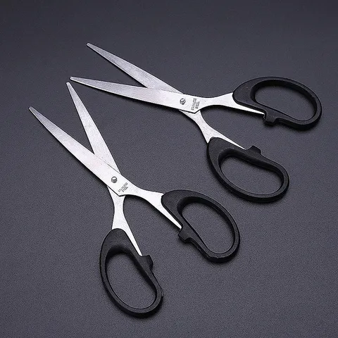 Stainless Steel Household Office Scissors Student Stationery Craft Paper Cutting Tool