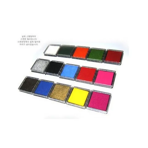 Square Colorful Ink Pad For Hand Journal Scrapbook Album DIY Craft Painting Graffiti Stamping Supplies