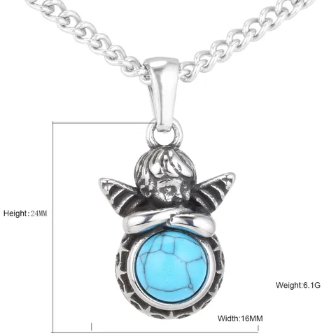 Edelstahl Anhänger Ohne Kette Astronauten Engel Hip Hop Punk Street Style Halskette Für Männer Frauen