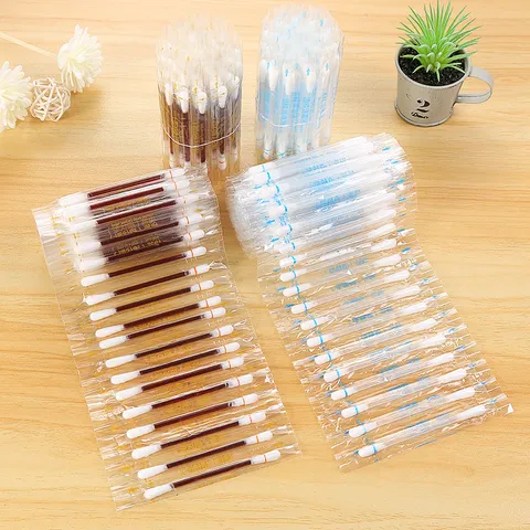 Disposable Iodine And Alcohol Cotton Swab Independent Vacuum Packaging Double Head Medical Wound Care Swabs Household Cleaning Tool