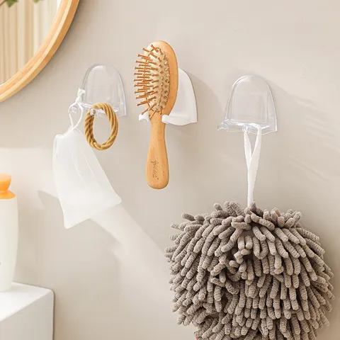 Multifunctional Punch Free Razor Holder Wall Mounted PS Plastic Shaver Storage Rack Bathroom Electric Manual Razor Stand
