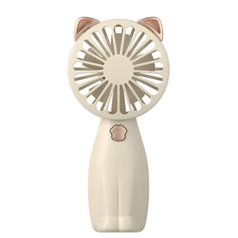 Portable Handheld Mini Fan Cute Cartoon Deer Antler Cat Ear Design Battery Operated Personal Fan For Students Travel