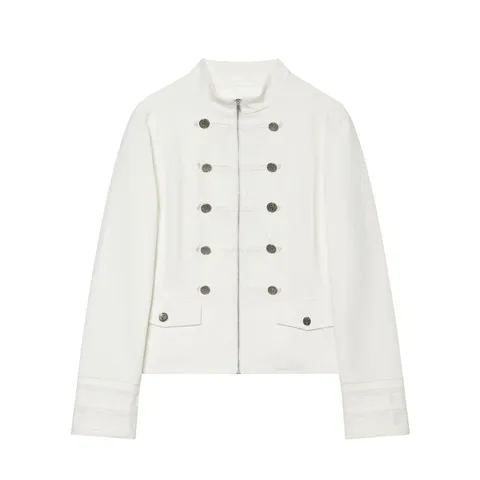 Damen Mode Stehkragen Zweireihig Anzugjacke Kurz Langarm Lässig Chic Oberbekleidung Regular Fit