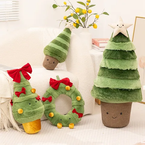 Arbre de Noël Jouet en Peluche Mignon Guirlande Poupée Pendentif Décoration de Maison Festive Cadeau de Vacances Peluche