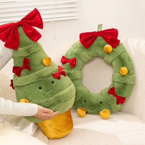 Arbre de Noël Jouet en Peluche Mignon Guirlande Poupée Pendentif Décoration de Maison Festive Cadeau de Vacances Peluche