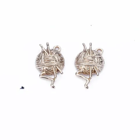 DIY Aleación Fornituras de Joyería Colgante Lindo Ciervo Bola de Hilo Botón Barra de Puntada Dijes Para Pendientes Hechos a Mano Accesorios de Fabricación de Joyas