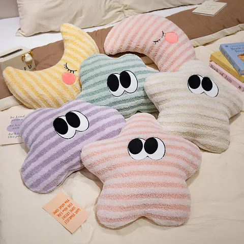Mignon Dopamine Nuage Étoile Lune Peluche Oreiller Doux Rembourré Cartoon Coussin Décoration Maison Canapé Lit Oreiller de Sommeil