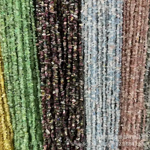 Cuentas de Chips de Piedra Natural Irregulares Para Crear Joyas Cuentas de Cristal de Ágata de Colores Para Pulsera Tira Larga