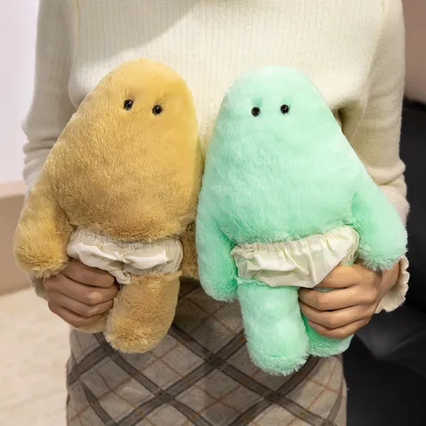 Jouet en Peluche Créatif Animal Mignon Poupée Dessin Animé Avec Pantalon Amovible Oreiller Doux Cadeau D'Anniversaire Pour Enfants