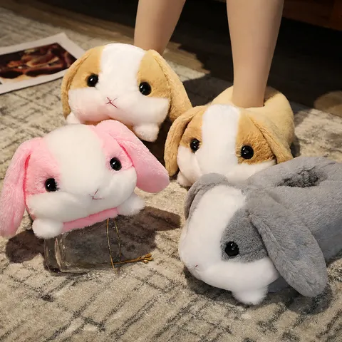 Pantofole in Cotone Peluche con Animali Carini Calde Invernali Scarpe da Casa Pelose con Tallone Chiuso