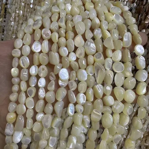 Natuurlijke Parelmoer Witte Schelp Onregelmatige Vrije Vorm Losse Kralen Voor Diy Armband Ketting Sieraden Maken Halfgefabriceerd Accessoire
