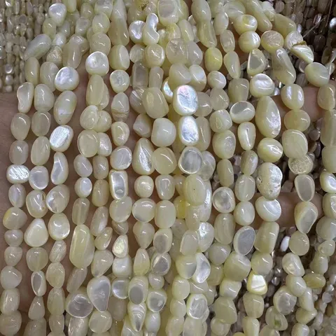 Natuurlijke Parelmoer Witte Schelp Onregelmatige Vrije Vorm Losse Kralen Voor Diy Armband Ketting Sieraden Maken Halfgefabriceerd Accessoire