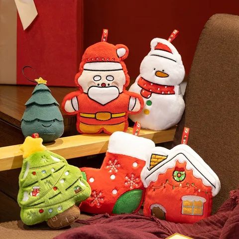 Weihnachten Plüsch Spielzeug Weihnachtsmann Schneemann Weihnachtsbaum Hängende Ornament Süße Feiertag Party Dekor Geschenk