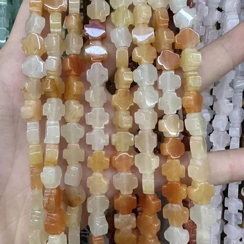 Naturstein Achat Tigerauge Kristall Kreuz Perlen Poliert Kreuzform Perlen DIY Schmuckherstellung Zubehör Handgefertigte Material Lose Perlen
